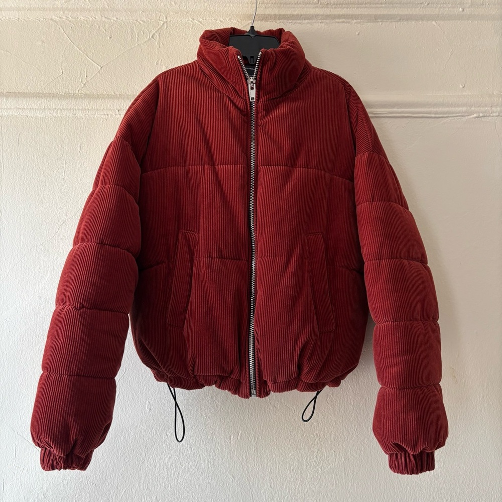 Bershka Red Corduroy Jacket